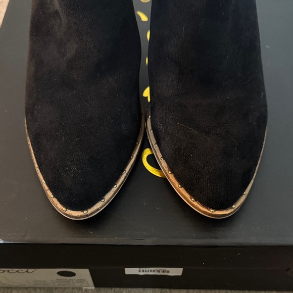 Black Suede Ankle Boots - Picture 5 of 6